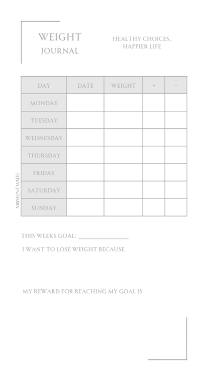 Weight Journal - Focus