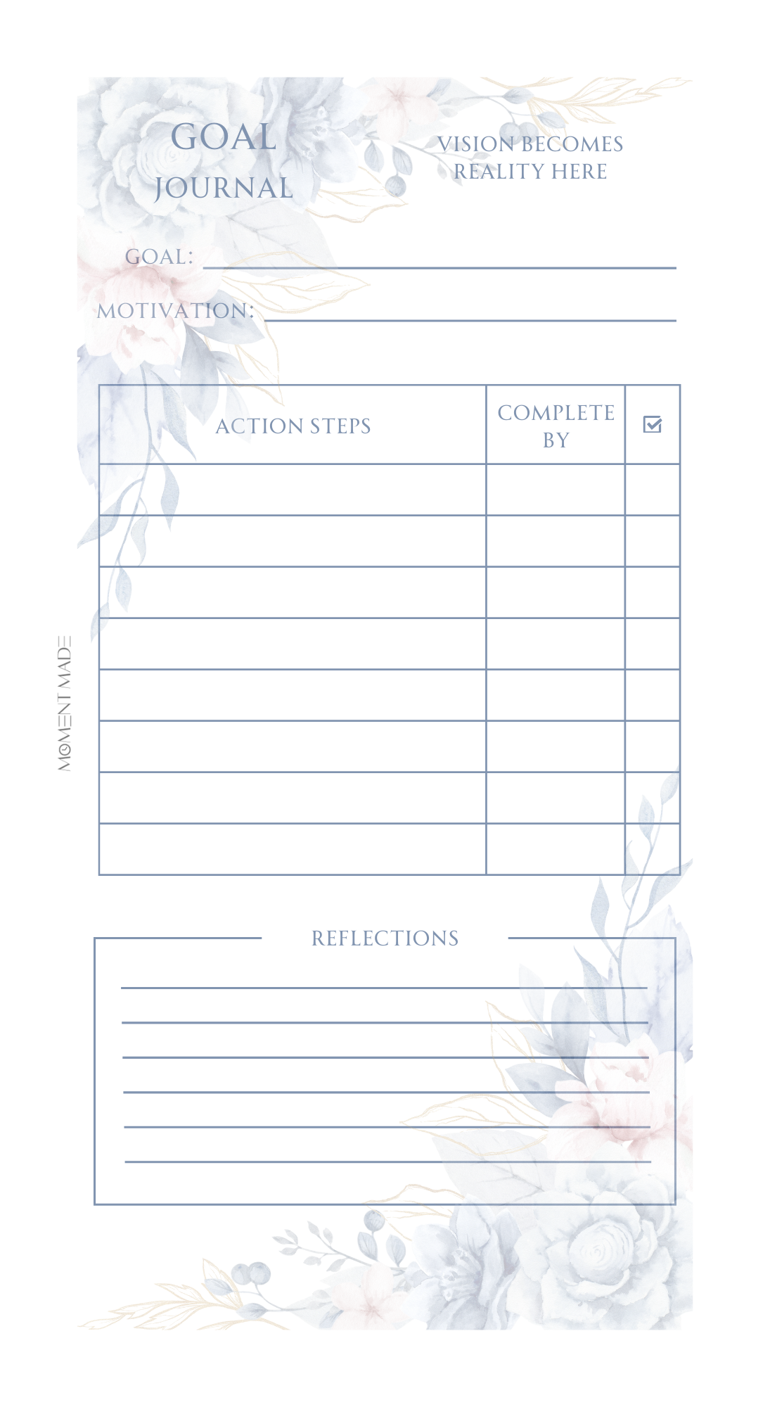 Goal Journal - Garden of Goals