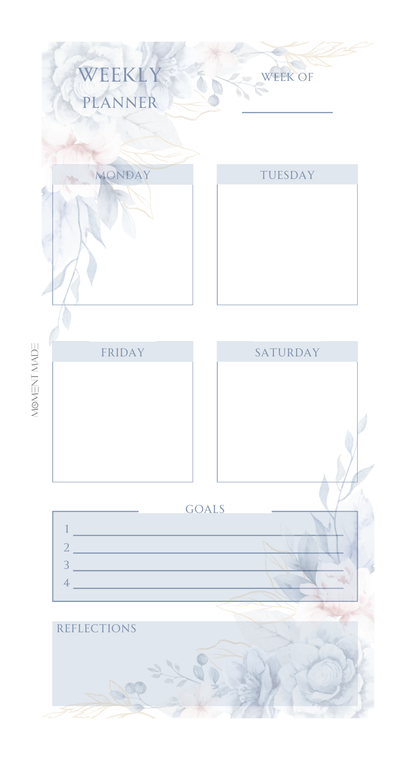 Week on Two Pages - Garden of Goals