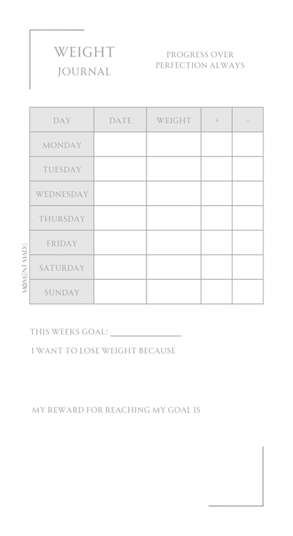 Weight Journal - Focus