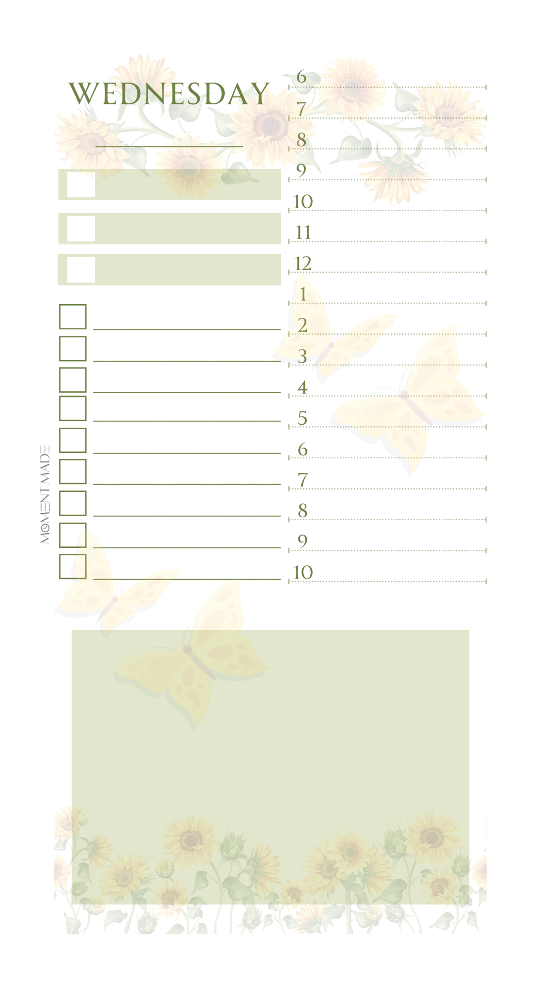 Daily Planner - Sunshine & Wings