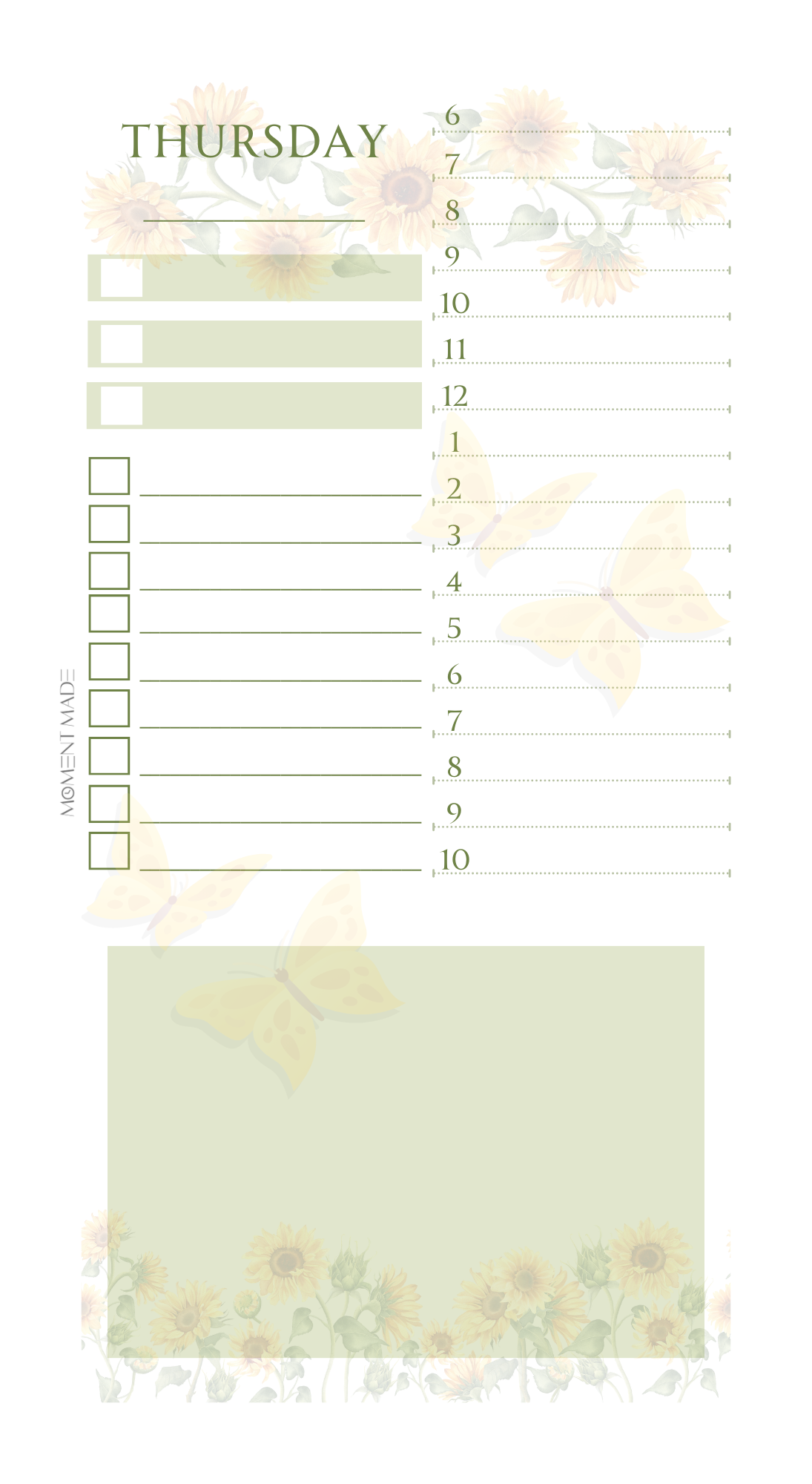 Daily Planner - Sunshine & Wings