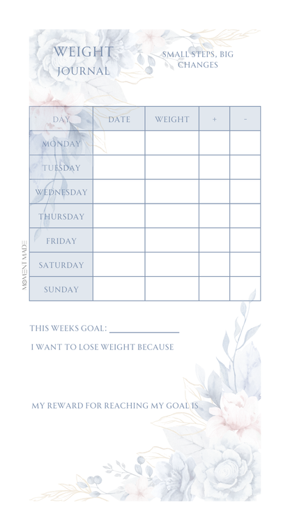 Weight Journal - Garden of Goals